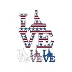(image for) Patriotic State Love Map - Idaho